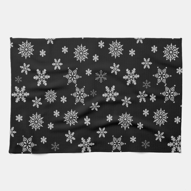 Paño De Cocina Copos de nieve (Horizontal)