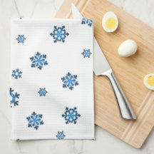 Copos de nieve (azul y negro)