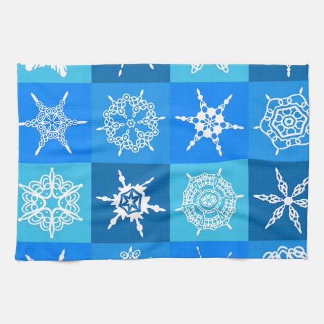 PAÑO DE COCINA COPOS DE NIEVE MAGNÍFICOS (Horizontal)