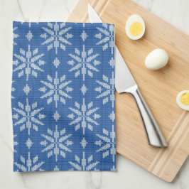 Paño De Cocina Copos de Nieve Tejidos
