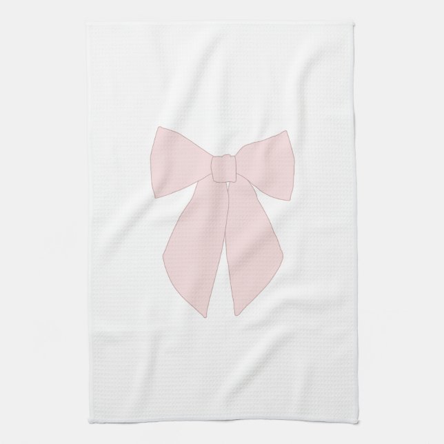 Paño De Cocina Coquette de Bow rosa (Vertical)