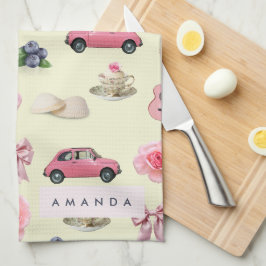 Paño De Cocina Coquette Vintage Personalizada Monograma