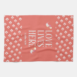 Paño De Cocina Coral | AMAR LA VIDA AQUÍ | Personalizable elegant