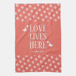 Paño De Cocina Coral | AMAR LA VIDA AQUÍ | Personalizable elegant