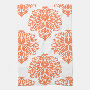 Paño De Cocina Coral Elegant Damask