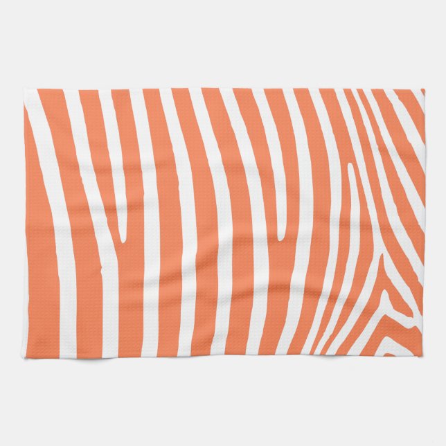 Paño De Cocina Coral Zebra Stripes (Horizontal)