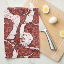 Paño De Cocina Corales rocosos accidentados y puntos blancos