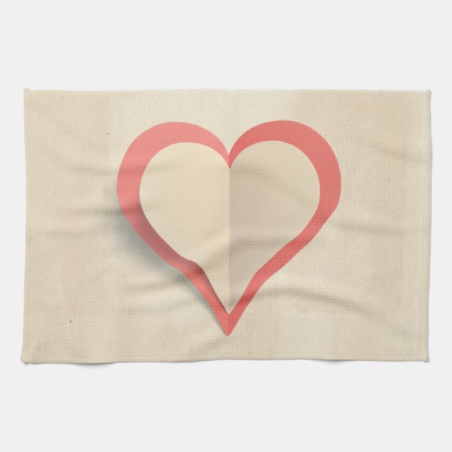 Paño De Cocina Corazón (Horizontal)