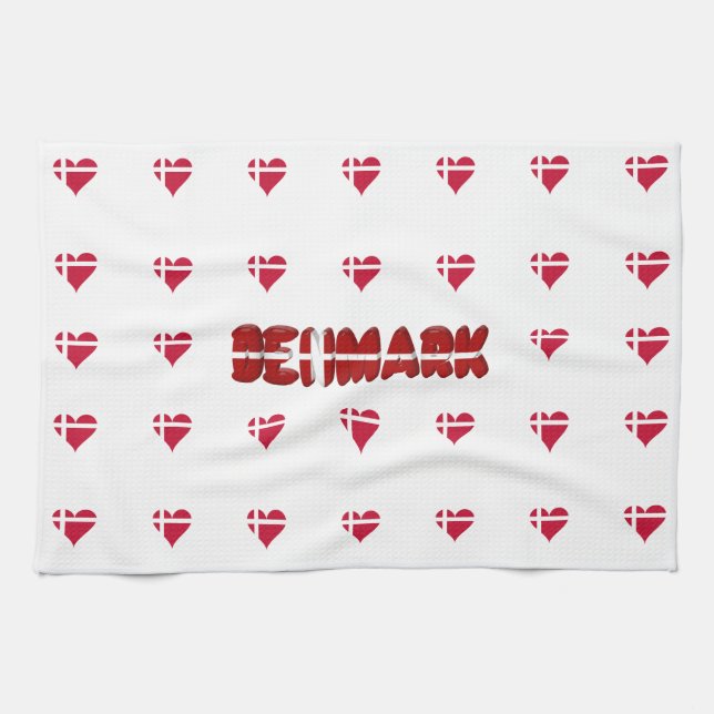 Paño De Cocina Corazón danés (Horizontal)
