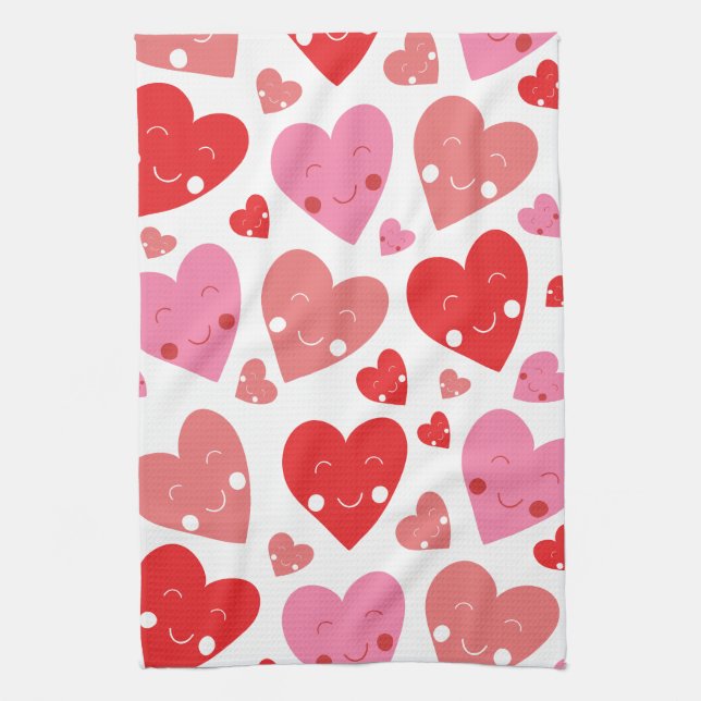 Paño De Cocina Corazón de Amor (Vertical)