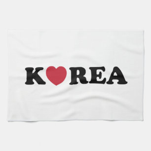 Paño De Cocina Corazón de amor de Corea
