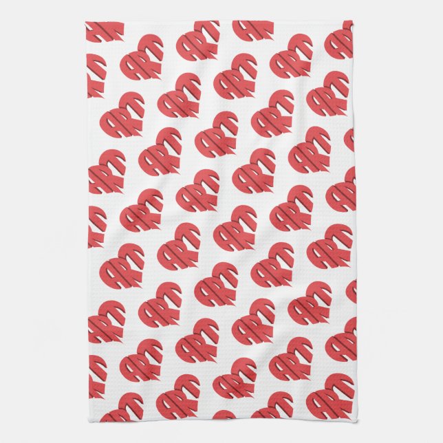 Paño De Cocina Corazón de Arte (Vertical)