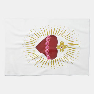 Paño De Cocina Corazón de María