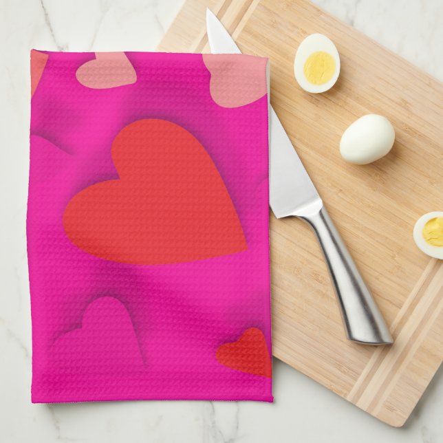 Paño De Cocina Corazón de papel decorativo 2 (Doblado Cuarto)