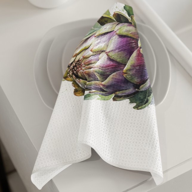 Paño De Cocina Corazón del Jardín: Artichoke en acuarela (Subido por el creador)