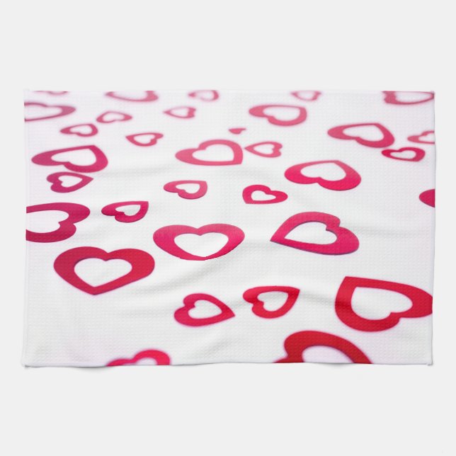 Paño De Cocina Corazón rojo (Horizontal)