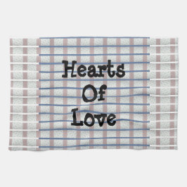 Paño De Cocina Corazones de amor