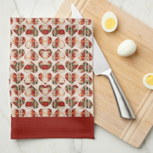 Paño De Cocina Corazones de Louise