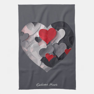 Paño De Cocina Corazones encantados