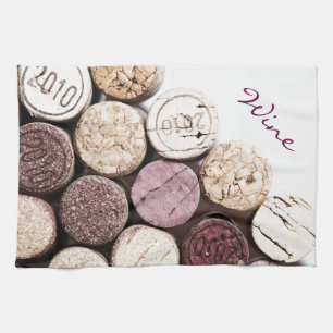 Paño De Cocina corchos de la botella de vino francés