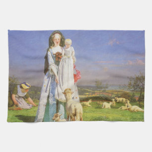 Paño De Cocina Corderitos Pretty Baa de Ford Madox Brown