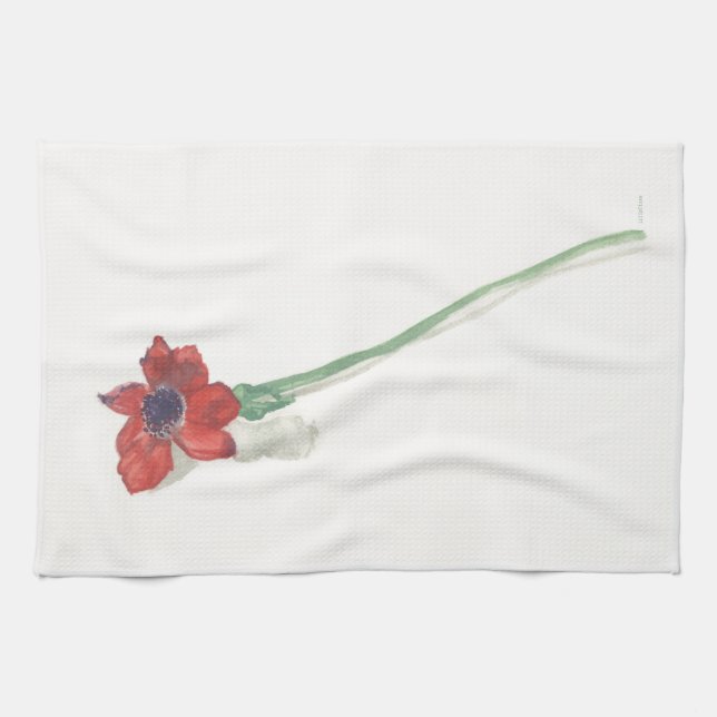 Paño De Cocina Cordillera roja de ranunculus (Horizontal)