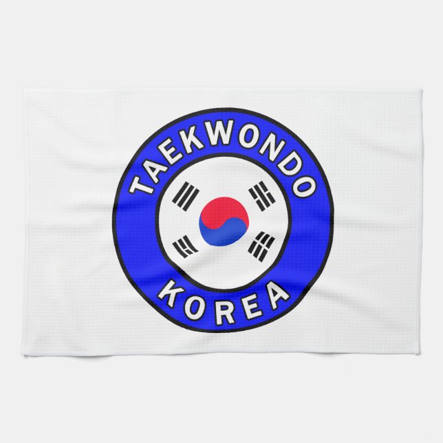 Paño De Cocina Corea del Taekwondo (Horizontal)
