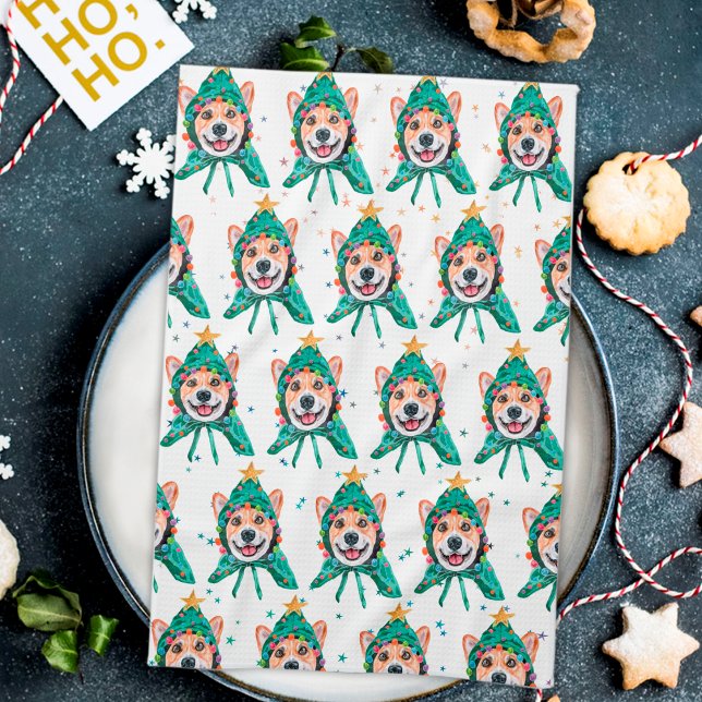 Paño De Cocina Corgi Dog Breed Christmas (Subido por el creador)