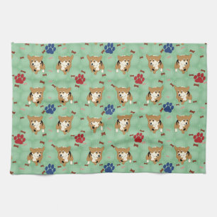 Paño De Cocina Corgi Galés del Pembroke del dibujo animado