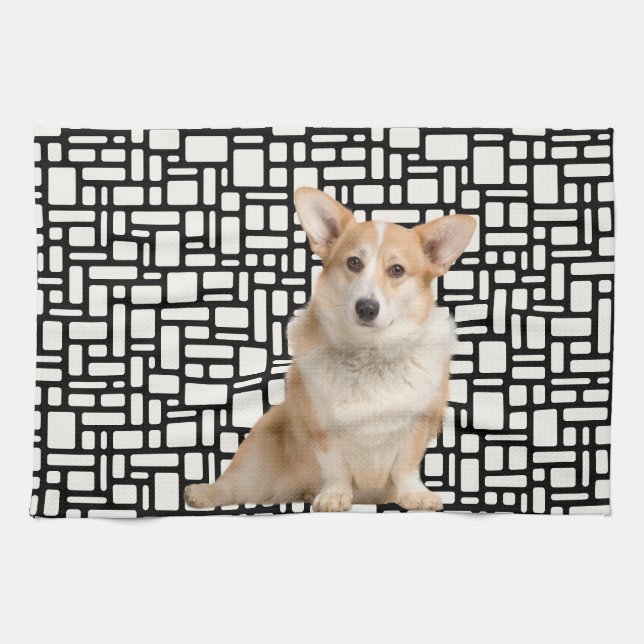 Paño De Cocina Corgi Resumen corto (Horizontal)