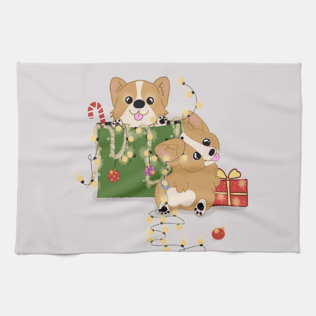 Paño De Cocina Corgis (Horizontal)