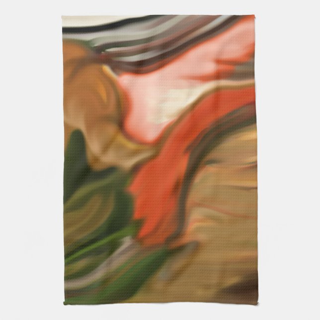 Paño De Cocina Cornucopia Abstract Art (Vertical)
