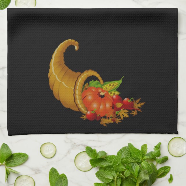 Paño De Cocina Cornucopia / Horn of Plenty (Doblado)