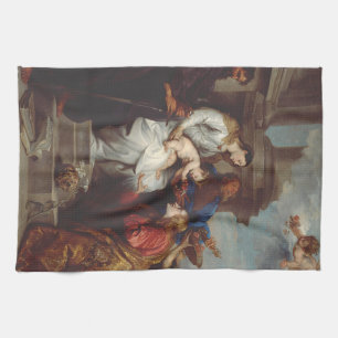 Paño De Cocina Coronación de Santa Rosalía por Anthony van Dyck