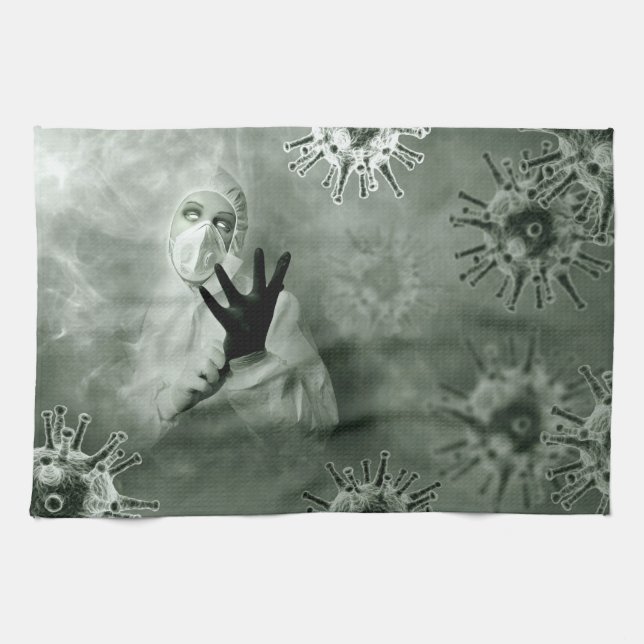 Paño De Cocina Coronavirus Nurse (Horizontal)