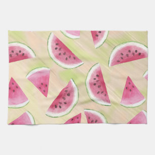 Paño De Cocina Cortes de sandía para pintura Pintura de brotes