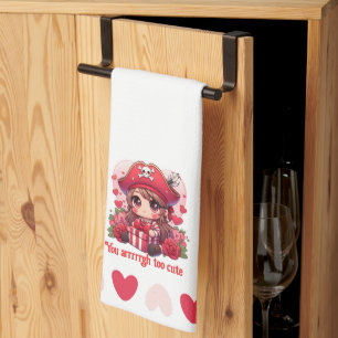 Paño De Cocina Corto El día de San Valentín pirata