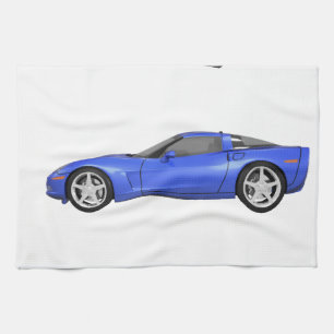 Paño De Cocina Corvette azul: