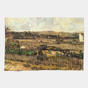 Paño De Cocina Cosecha en Provenza Montmajour de Vincent van Gogh