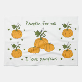 Paño De Cocina Cosecha romántica de calabaza de naranja cutáneo