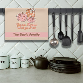 Paño De Cocina Cosecharás lo que plantas Acción de Gracias