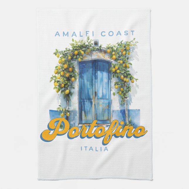 Paño De Cocina Costa Amalfitana Portofino La Dolce Vita Italia Le (Vertical)