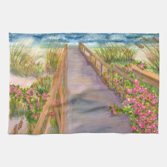 Paño De Cocina Costa de Nueva Inglaterra (Horizontal)