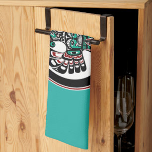 Paño De Cocina Costa del Pacífico Noroeste: arte Haida Thunderbir