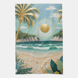 Paño De Cocina Costas doradas