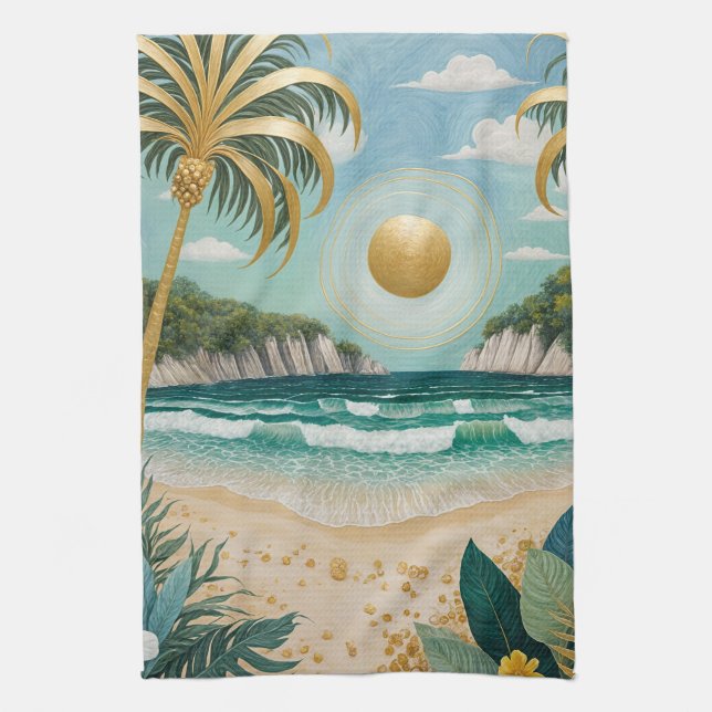 Paño De Cocina Costas doradas (Vertical)