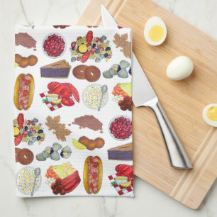 Paño De Cocina Costero New England Foods Northeast America Estado