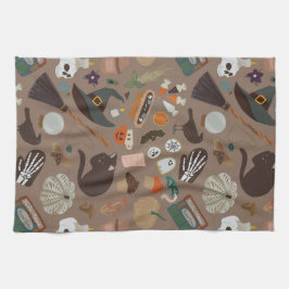 Paño De Cocina Cottagecore de Halloween