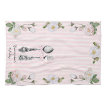 Cottagecore Floral Cuchara Tenedor Ticking Rosa