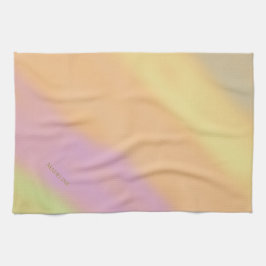 Paño De Cocina Cotton Candy Hues Pastel Stripes Name 